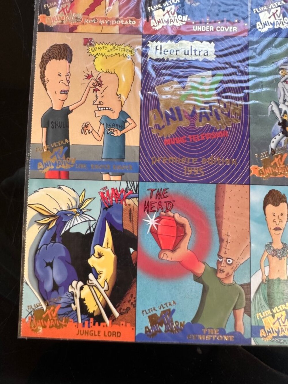 1995 Fleer Ultra MTV Animation Premiere Edition Jumbo Cards Set Beavis & Butthea - Picture 7 of 11
